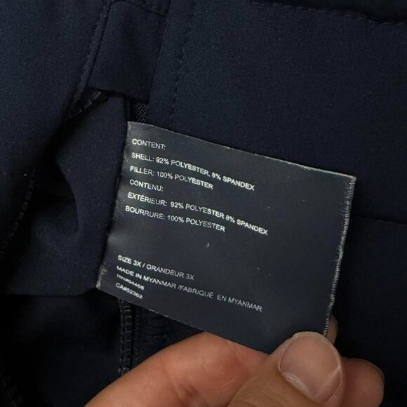 Nautica Men’s Zip Up Reversible Black and Blue Puffer Jacket 3XL - Picture 7 of 7